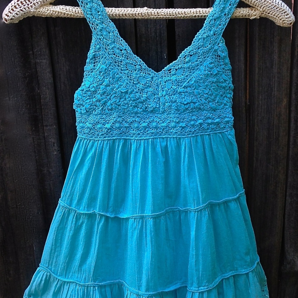 Boho Turquoise Flow Dress